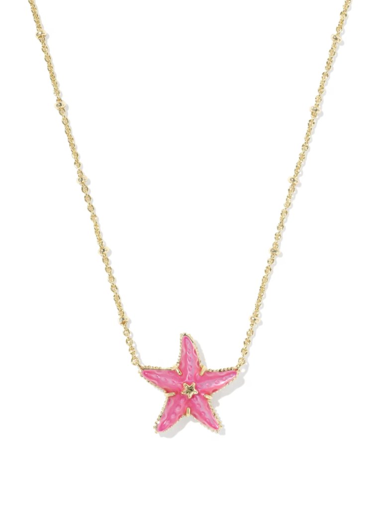 Kendra Scott Parker Starfish Gold Short Pendant Necklace